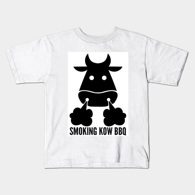 Smoking Kow BBQ Logo Kids T-Shirt by smokingkowbbq